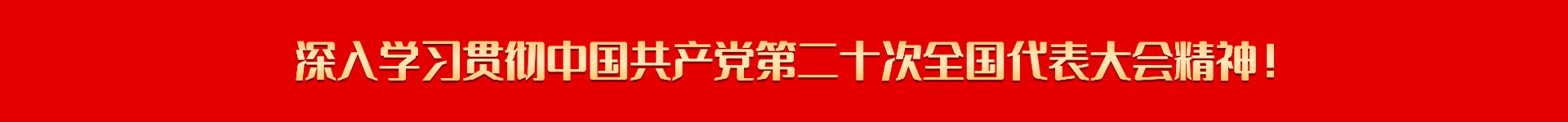 深入學習貫徹中國共產黨第二十次全國代表大會精神